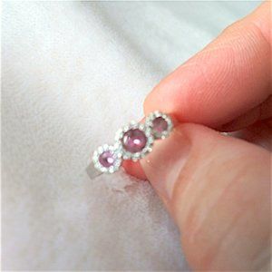 Diamonds and Pink Garnets